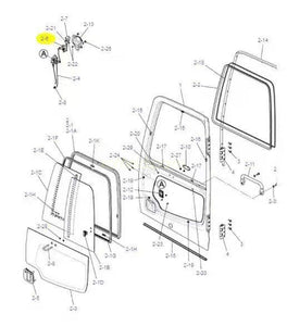 LQ51C00003S006 KOBELCO SK200 Cabin Door Lock