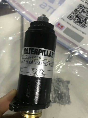 CAT320 320B 320C Solenoid Valve 121-1490 w/ Blue Dot (Japanese Kawasaki)